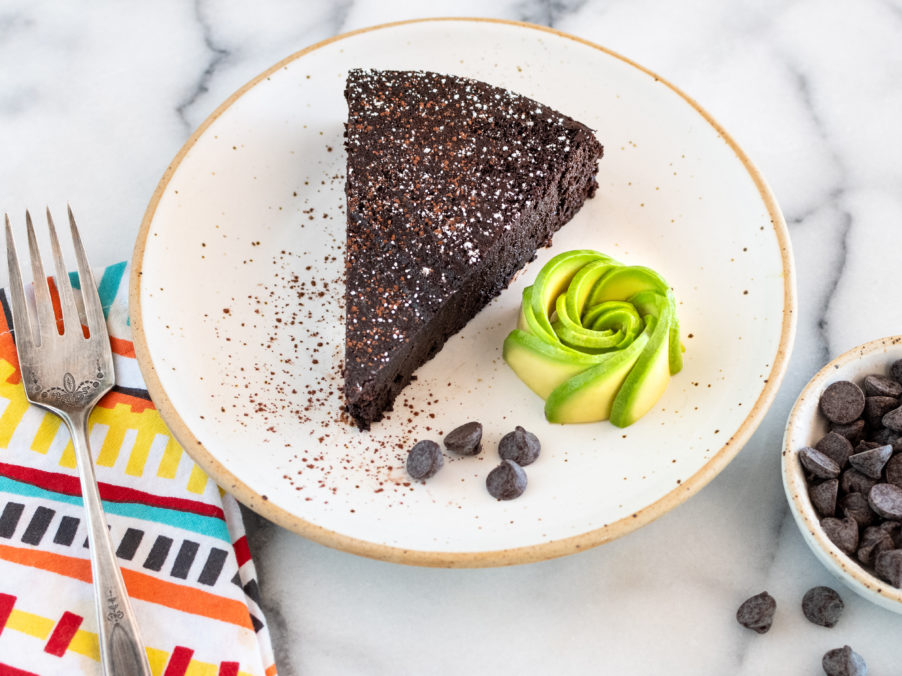 California Avocado Flourless Triple-Chocolate Cake