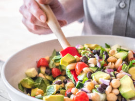 Tangy California Avocado Three-Bean Salad