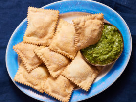 California Avocado Air Fried Ravioli