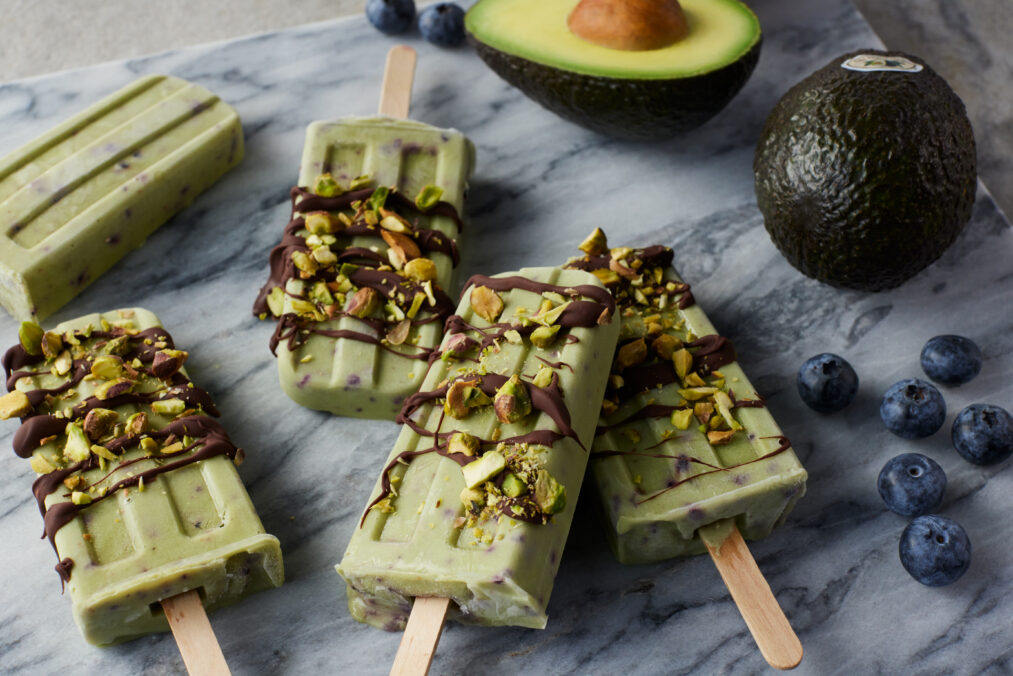 Avocado Blueberry Pops