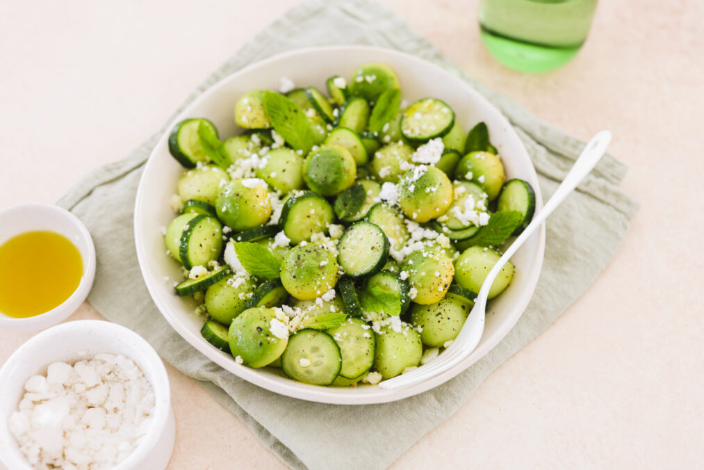 Cucumber Melon Avocado Salad