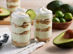 A photo of Avocado Key Lime Pudding in Jars
