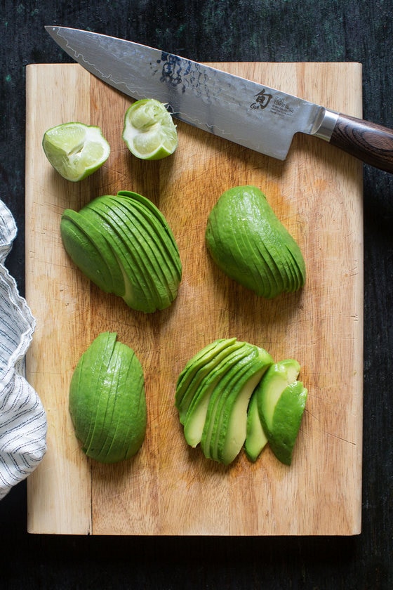 california avocado slices
