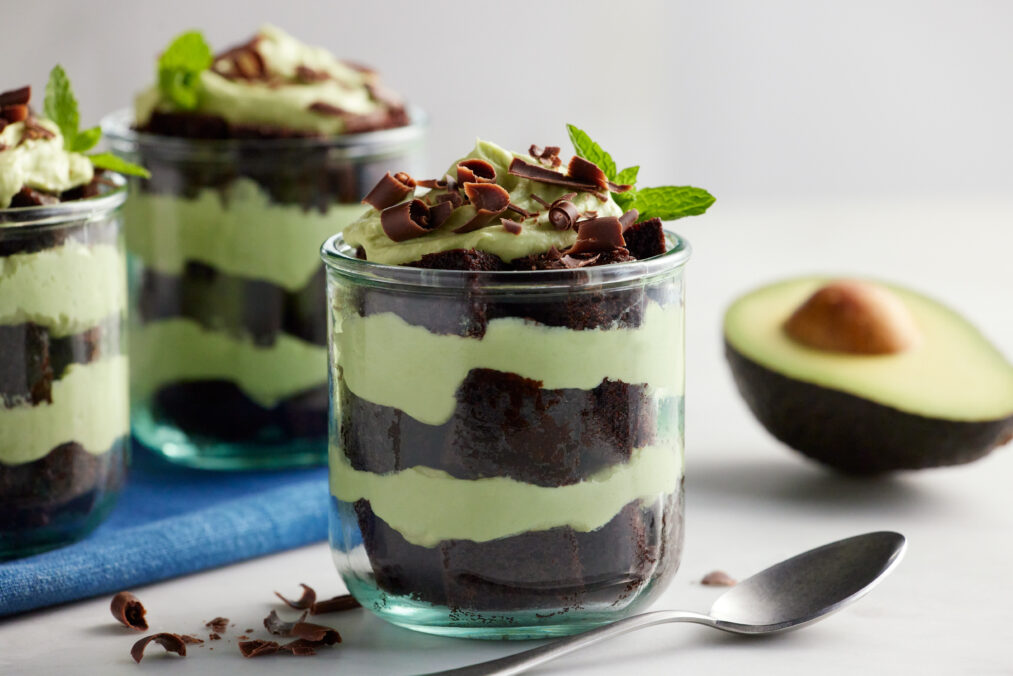 California Avocado Chocolate Mousse Layer Cake