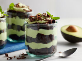 California Avocado Chocolate Mousse Layer Cake