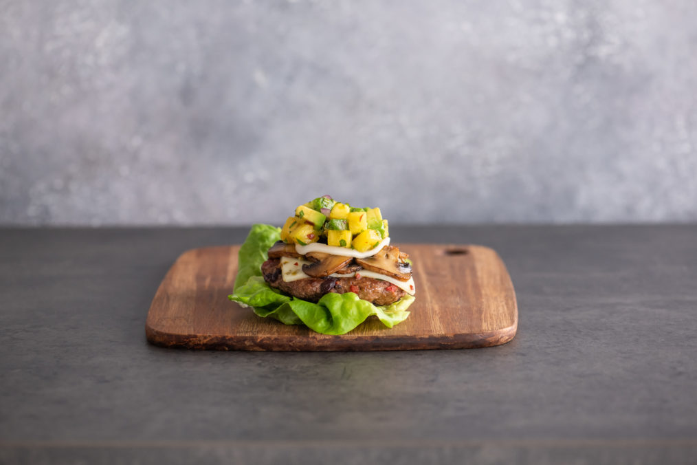 California Avocado Beef and Lentil Burger Lettuce Wraps