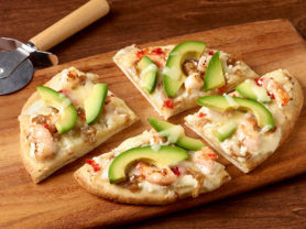 California Avocado Shrimp Flatbread (foodservice recipe image)