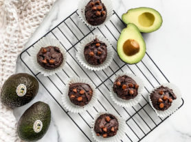 Chocolate California Avocado Muffins
