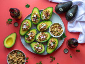 Elote Stuffed Avocados