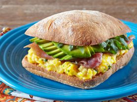 famous damus breakfast sandwich