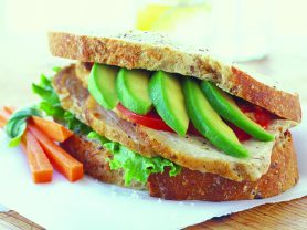 california avocado and turkey sandwich