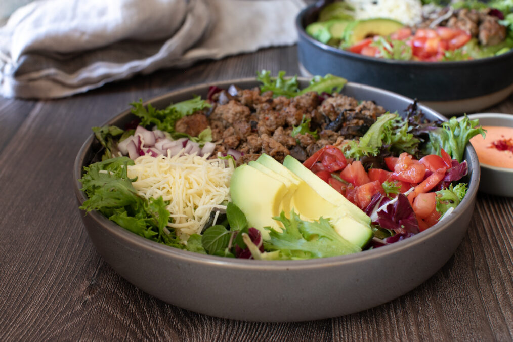 Turkey Burger Bowl