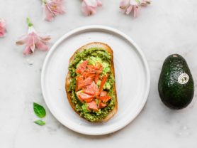 Smoked Salmon with Homemade California Avocado Pistachio Pesto