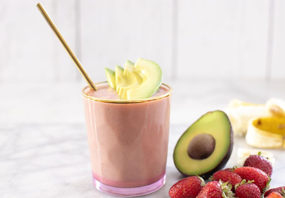 Strawberry Banana Avocado Smoothie