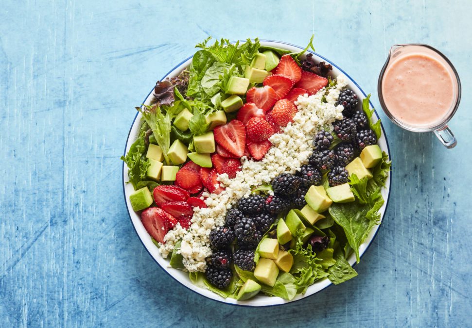 Sweet and Savory Patriotic Avocado Salad