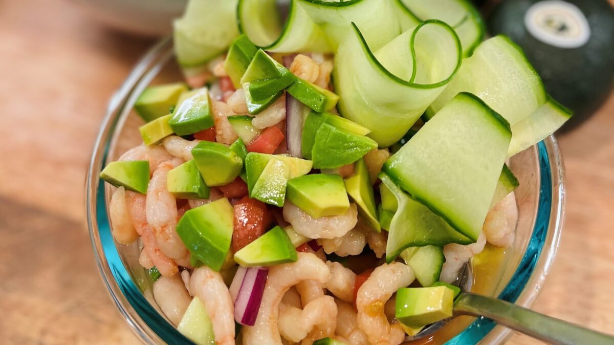 A photo of Tropical Shrimp and Avocado Salad