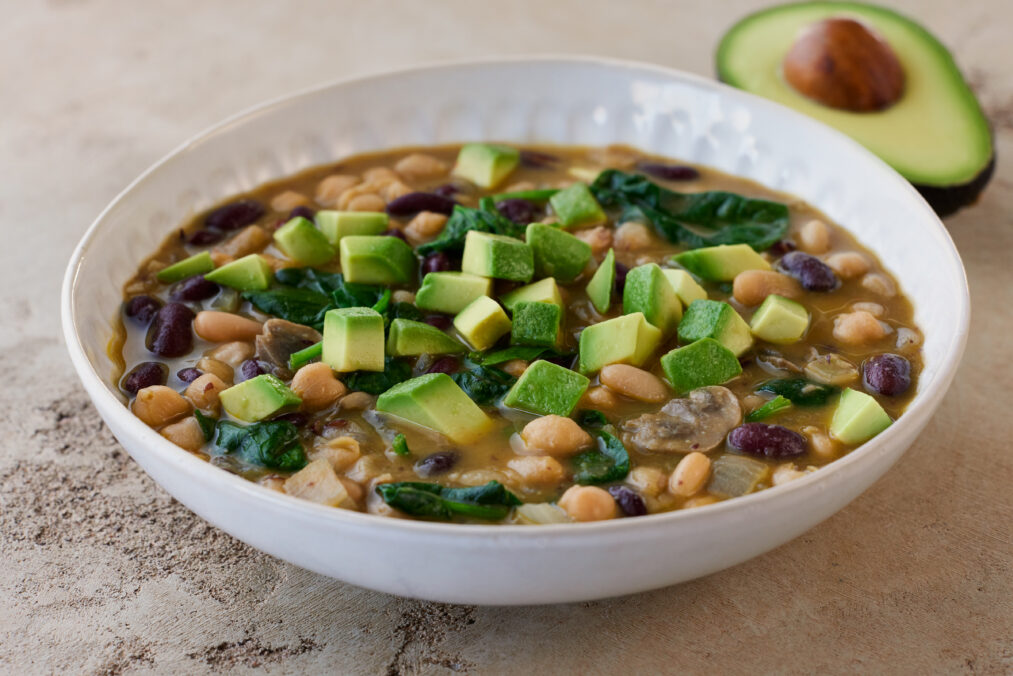 Veggie Bean Stew with California Avocados